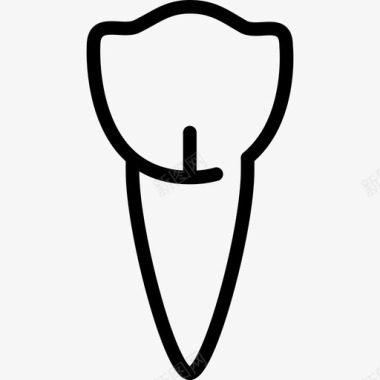 前磨牙医疗牙医工具和牙齿图标图标