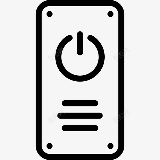 电源按钮智能家居系统线性图标svg_新图网 https://ixintu.com 智能家居系统 电源按钮 线性