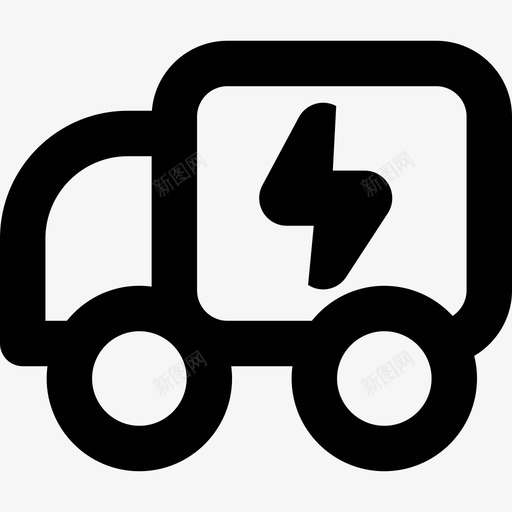 能源卡车生态回收线性图标svg_新图网 https://ixintu.com 生态回收 线性 能源卡车