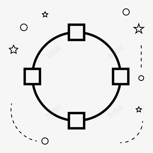 圆路径点图标svg_新图网 https://ixintu.com 圆 点 设计 路径