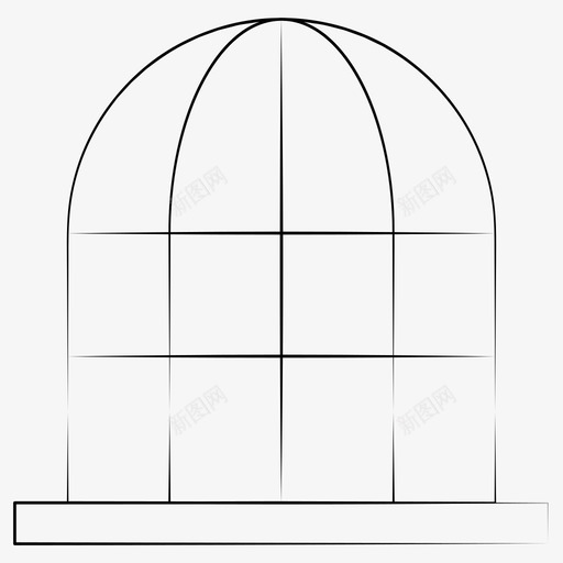 笼鸟鸟笼图标svg_新图网 https://ixintu.com 手绘宠物 笼 鸟 鸟笼