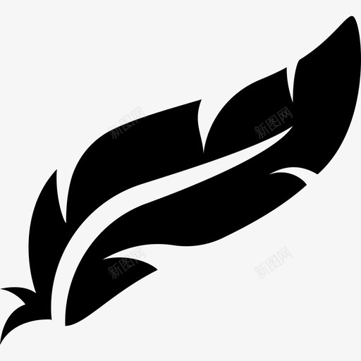 羽毛动物鸟的羽毛图标svg_新图网 https://ixintu.com 动物 羽毛 鸟的羽毛