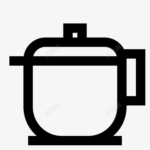小茶壶杯子玻璃图标svg_新图网 https://ixintu.com 厨房设备 小茶壶 杯子 玻璃