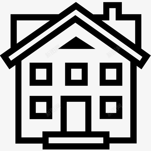 房子出租的房子出售的房子图标svg_新图网 https://ixintu.com 出售的房子 出租的房子 房子 房子的图标