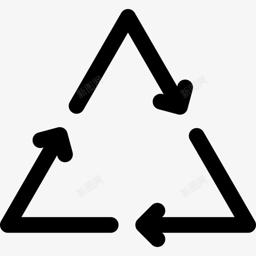 回收标志最小通用主题线性图标svg_新图网 https://ixintu.com 回收标志 最小通用主题 线性