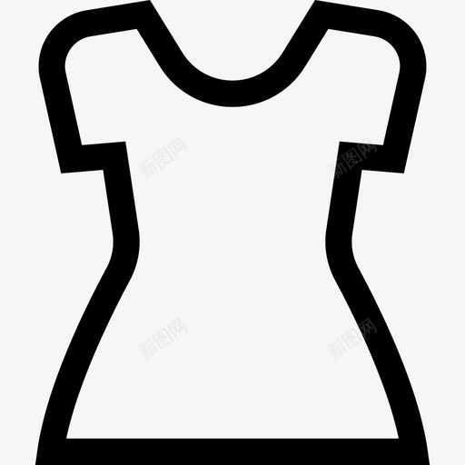 衬衫时装线性服装图标svg_新图网 https://ixintu.com 时装 线性服装 衬衫