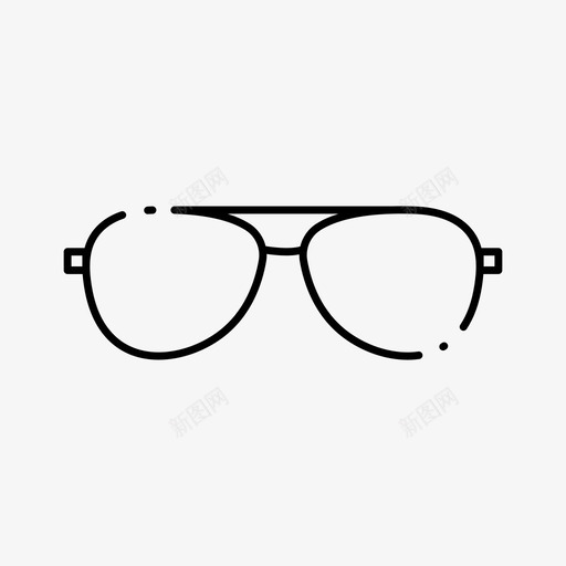 太阳镜眼镜时装图标svg_新图网 https://ixintu.com 太阳镜 时装 服装店 眼镜