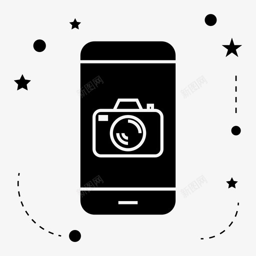 照相机电话照片图标svg_新图网 https://ixintu.com 手机 照片 照相机 电话 镜头