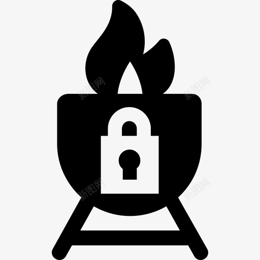 烧烤工具和用具消防部门的元素图标svg_新图网 https://ixintu.com 工具和用具 消防部门的元素 烧烤