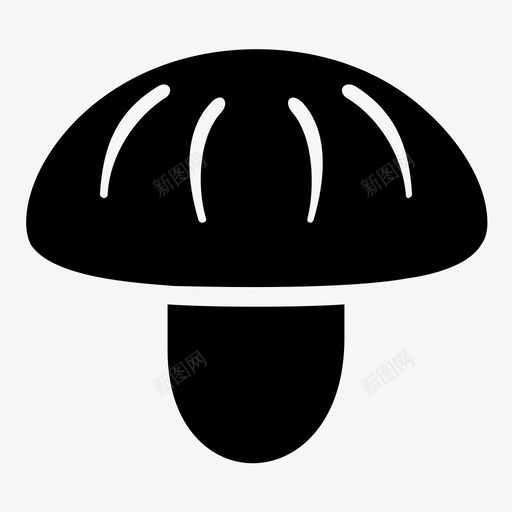蘑菇食品新鲜图标svg_新图网 https://ixintu.com 新鲜 植物 蔬菜 蘑菇 食品