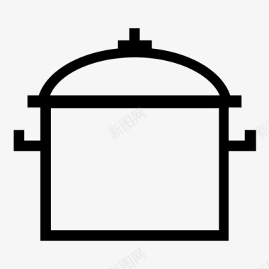 锅煮沸自助餐厅图标图标