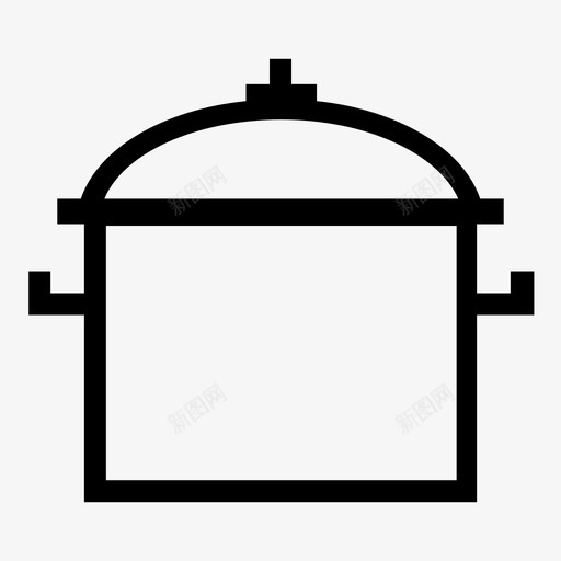 锅煮沸自助餐厅图标svg_新图网 https://ixintu.com 厨房用具 炊具 煮沸 自助餐厅 锅 餐厅