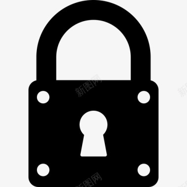 锁安全钥匙组图标图标