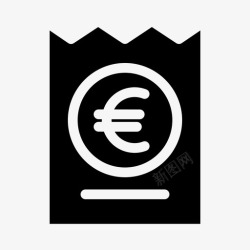 欧元优惠券优惠券欧元商店图标高清图片