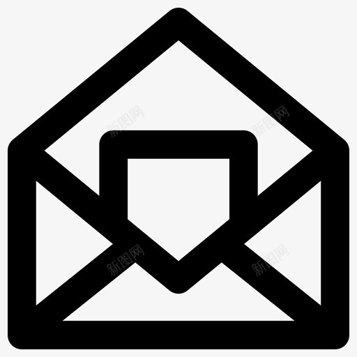 邮件通讯元素粗体圆形图标svg_新图网 https://ixintu.com 粗体圆形 通讯元素 邮件