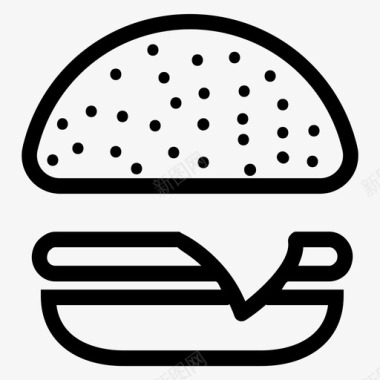 汉堡食物沙拉图标图标