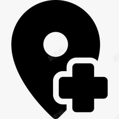 添加位置地图和位置填充图标图标
