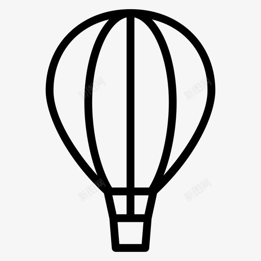 热气球运输运输工具概述图标svg_新图网 https://ixintu.com 热气球 运输 运输工具概述