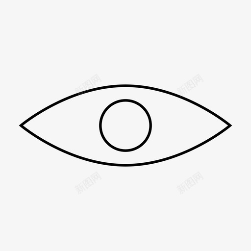 眼睛看间谍图标svg_新图网 https://ixintu.com 用户界面 看 眼睛 网络 视图 间谍