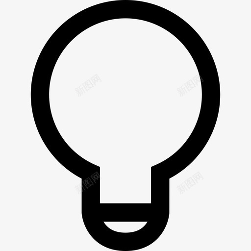 灯泡实用程序概述图标svg_新图网 https://ixintu.com 灯泡 设计实用程序概述