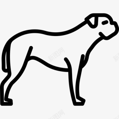 英国獒犬种丰满直系图标图标