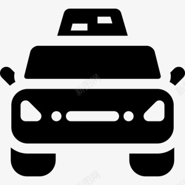 出租车交通工具运输工具图标图标