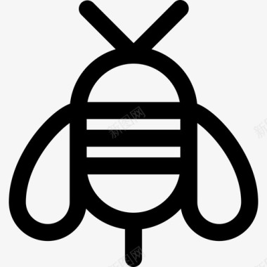 蜜蜂昆虫1直系图标图标