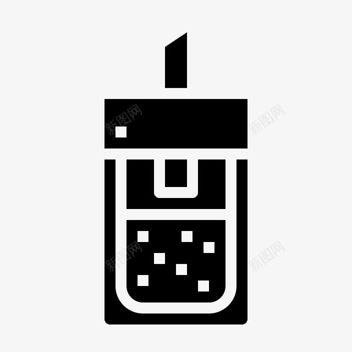 简单糖浆咖啡液态糖图标svg_新图网 https://ixintu.com 咖啡 商店 液态糖 简单糖浆