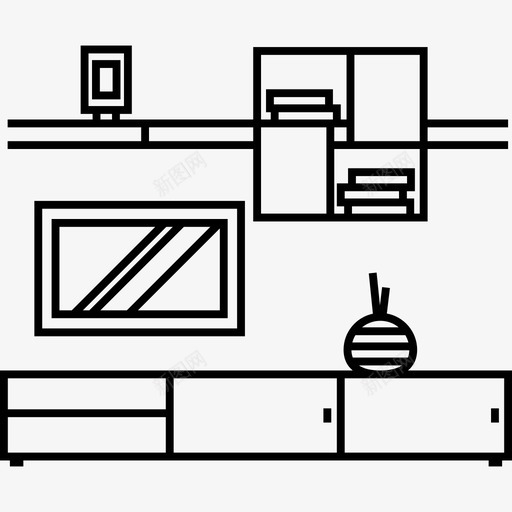 家具现代家具图标svg_新图网 https://ixintu.com 家具 现代家具