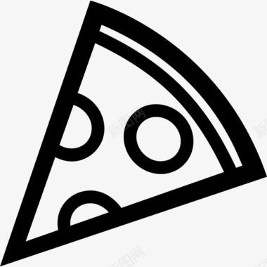 披萨片晚餐食物图标图标