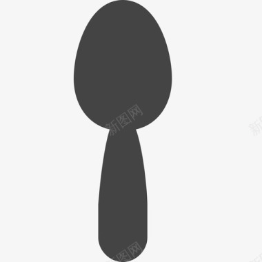 勺子需求图标线性图标