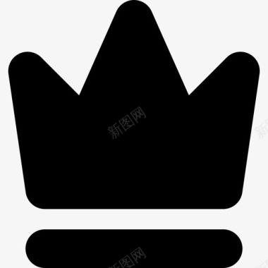 国王形状选票和问候都是圆润的图标图标