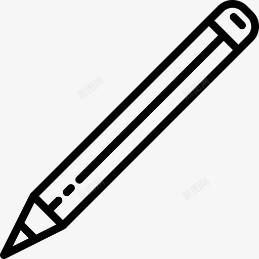 铅笔木工diy工具线性图标svg_新图网 https://ixintu.com 木工diy工具 线性 铅笔