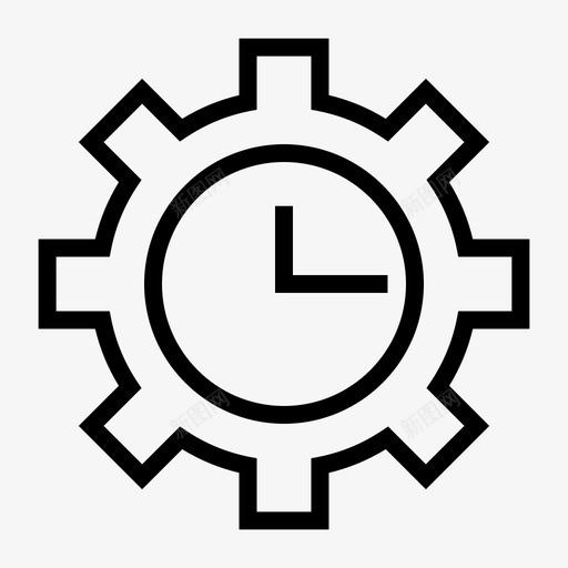 工作时间控制管理图标svg_新图网 https://ixintu.com 工作 工作时间 控制 时间管理 福利 管理 银行