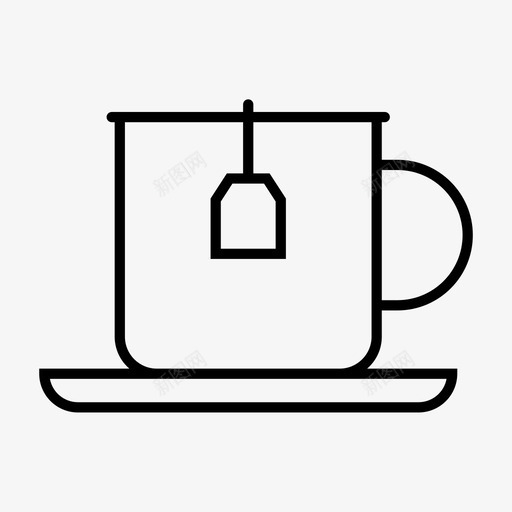 茶杯杯子咖啡厅图标svg_新图网 https://ixintu.com 咖啡厅 杯子 茶杯