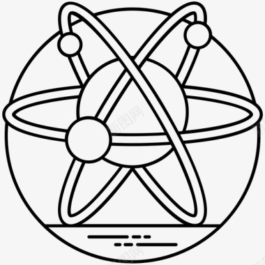 原子符号原子键电子图标图标
