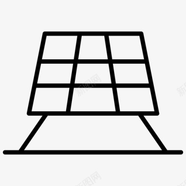 太阳能板可再生能源太阳能发电图标图标