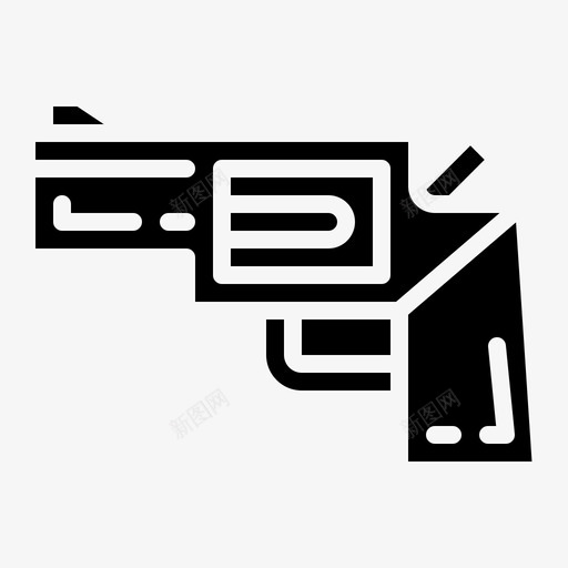 左轮手枪枪手枪图标svg_新图网 https://ixintu.com 固体侦探 左轮手枪 手枪 枪 武器