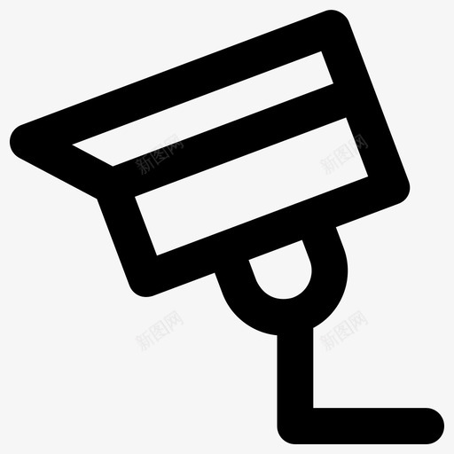 闭路电视安全工具粗体圆形图标svg_新图网 https://ixintu.com 安全工具 粗体圆形 闭路电视