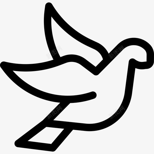 鸽子动物婚礼和爱情图标svg_新图网 https://ixintu.com 动物 婚礼和爱情 鸽子