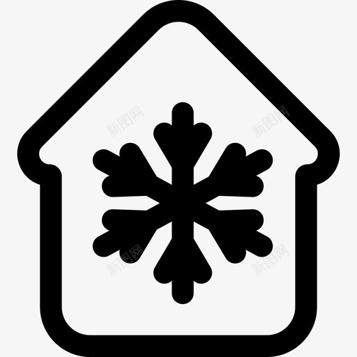 房屋建筑物供暖和空调元件图标svg_新图网 https://ixintu.com 供暖和空调元件 建筑物 房屋