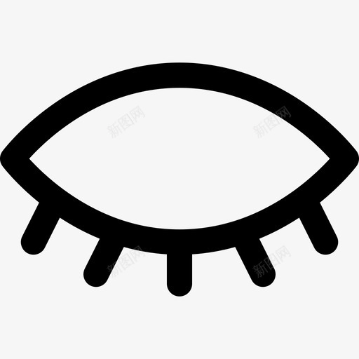 眨眼眼睛包直线型图标svg_新图网 https://ixintu.com 直线型 眨眼 眼睛包
