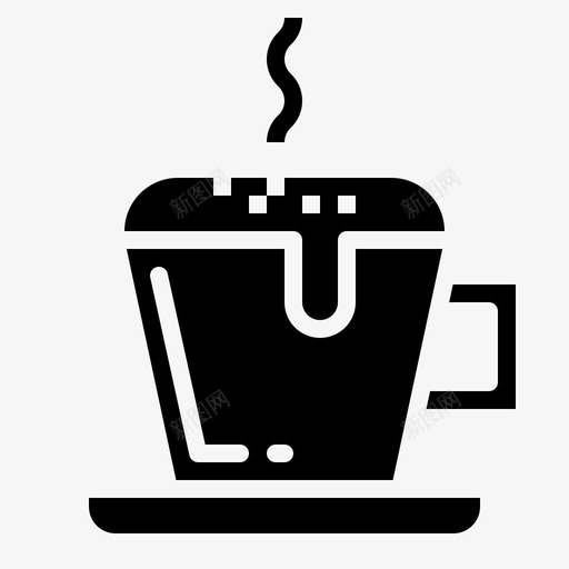 卡布奇诺咖啡咖啡店纯色套装图标svg_新图网 https://ixintu.com 卡布奇诺 咖啡 咖啡店纯色套装