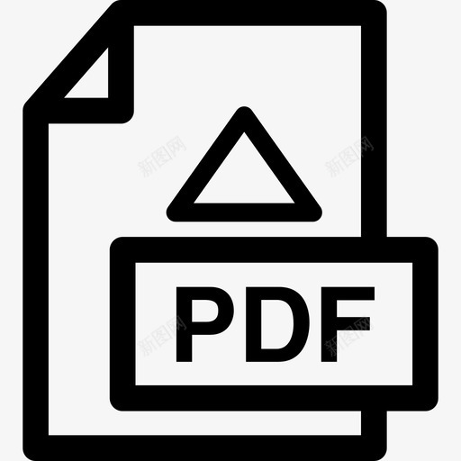 PDF文件计算机最小界面和web图标svg_新图网 https://ixintu.com PDF文件 最小界面和web 计算机