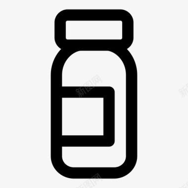 罐子瓶子容器图标图标