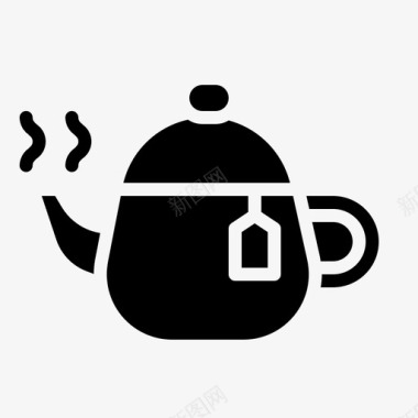 茶饮料热的图标图标