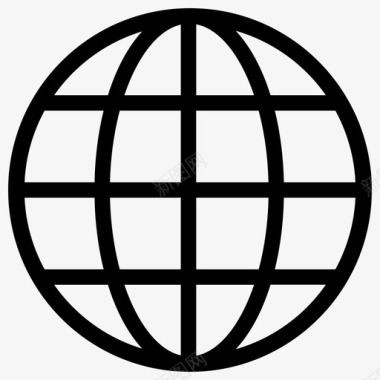世界网格在线营销3浅圆形图标图标