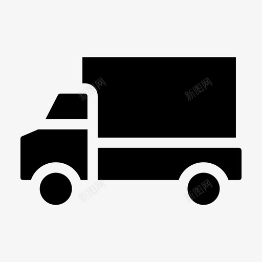 货物交付卡车建筑图标svg_新图网 https://ixintu.com 卡车 建筑 货物交付