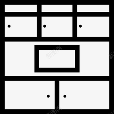 橱柜抽屉家用电器图标图标