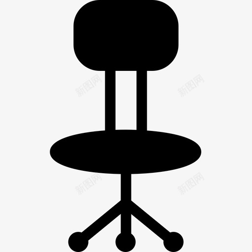 椅子商务家具图标svg_新图网 https://ixintu.com 办公室 商务 家具 家庭内部沙发实心 工作 椅子 沙发